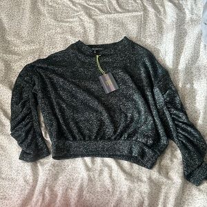 Good Luck Gem Shine Lurex Knit Sweater